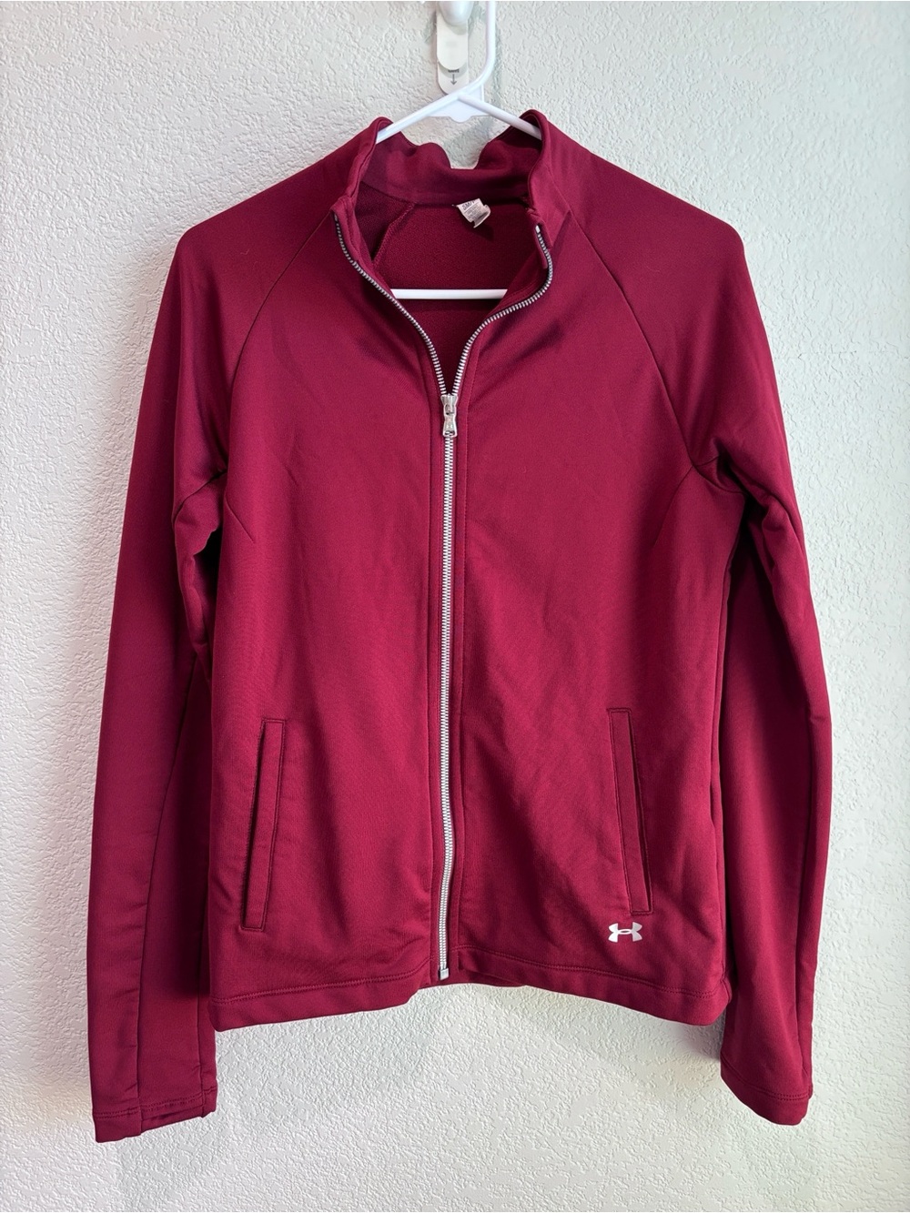 Under Armour Full Zip Up Athletic Active Jacket Red Small